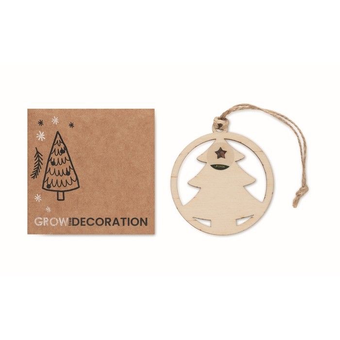 Décoration de Noël arbre avec cordon en jute, fabriqué en UE