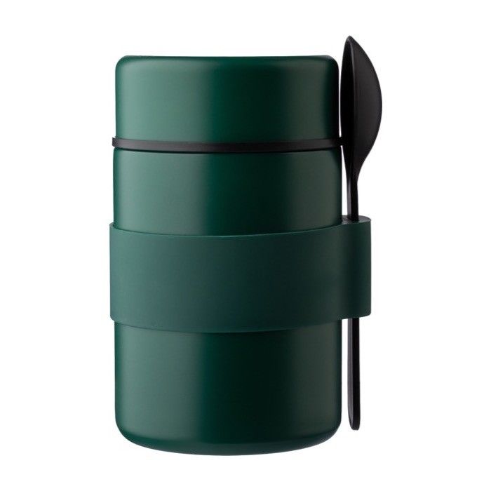 Boîte à repas isotherme en acier inoxydable avec cuillère incluse