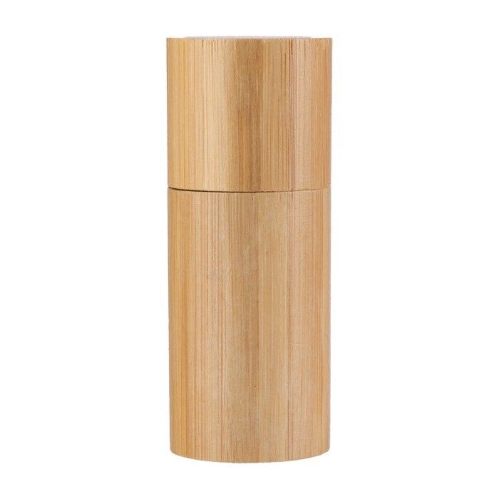 Moulin à épices en bambou avec bouchon assorti