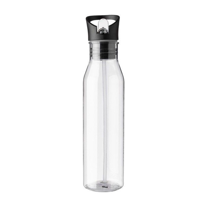 Gourde en RPET couvercle noir incluant un bec verseur pliable 730ml