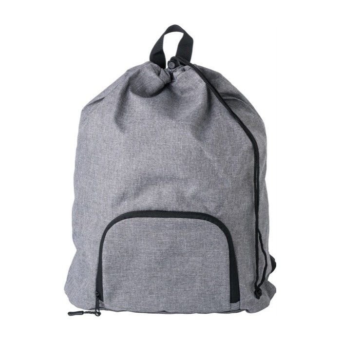 Sac à dos en polyester pliable avec poche extérieure