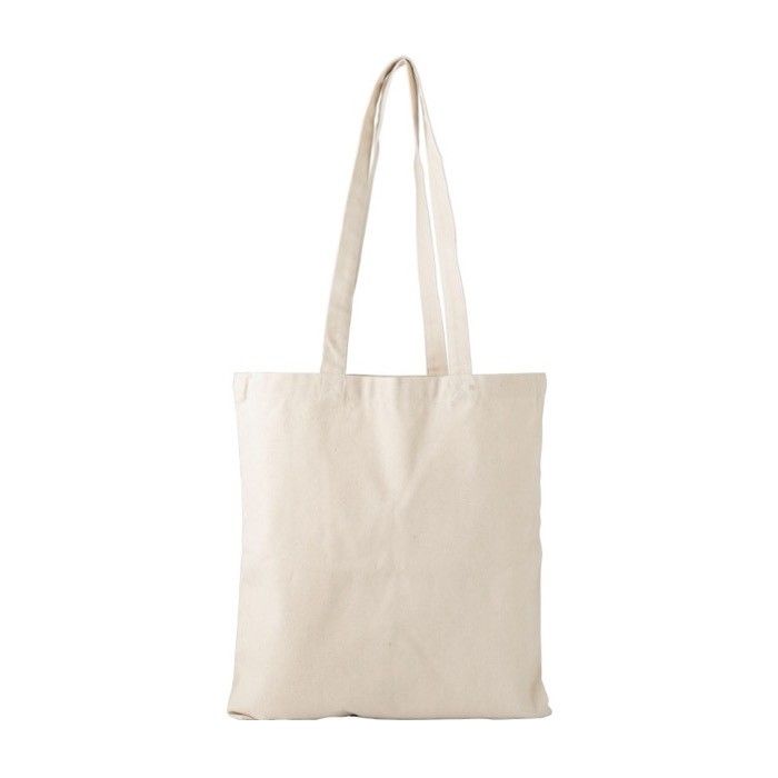 Sac en coton 100% naturel avec anses assorties, 280 g/m²