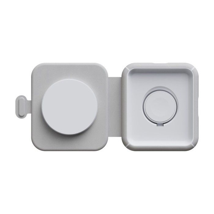 Chargeur de voyage sans fil pliable et magnétique 2 en 1 15W