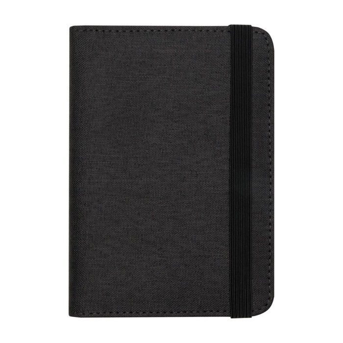 Porte-passeport RFID en polyester recyclé avec plusieurs poches