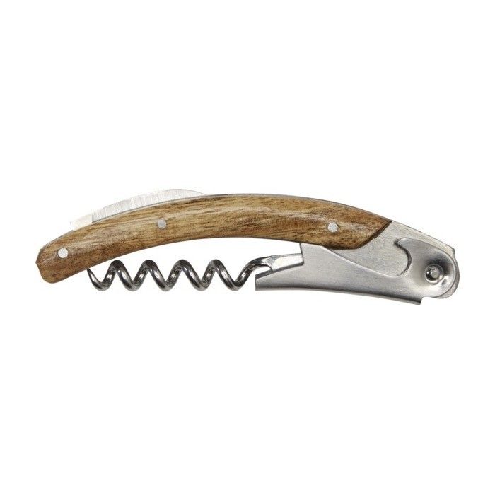 Ensemble porte-bouteille en bois d’acacia et limonadier