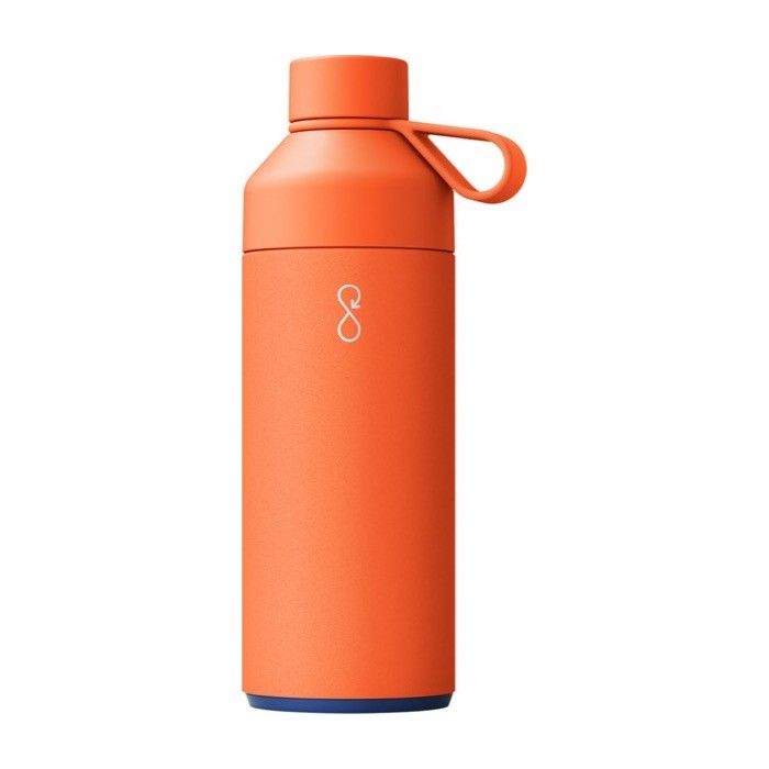 Thermos en acier et plastique marin avec verre bouchon 1L