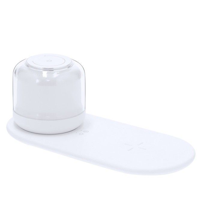 Chargeur sans fil lampe lumière blanche multicolore, 15 watts