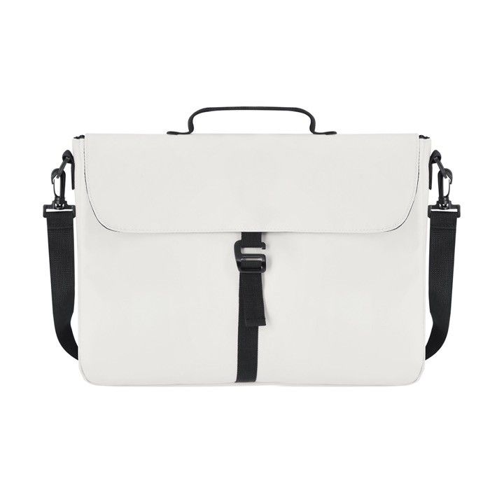 Sacoche ordinateur en PU doux avec sangle de transport réglable 15''
