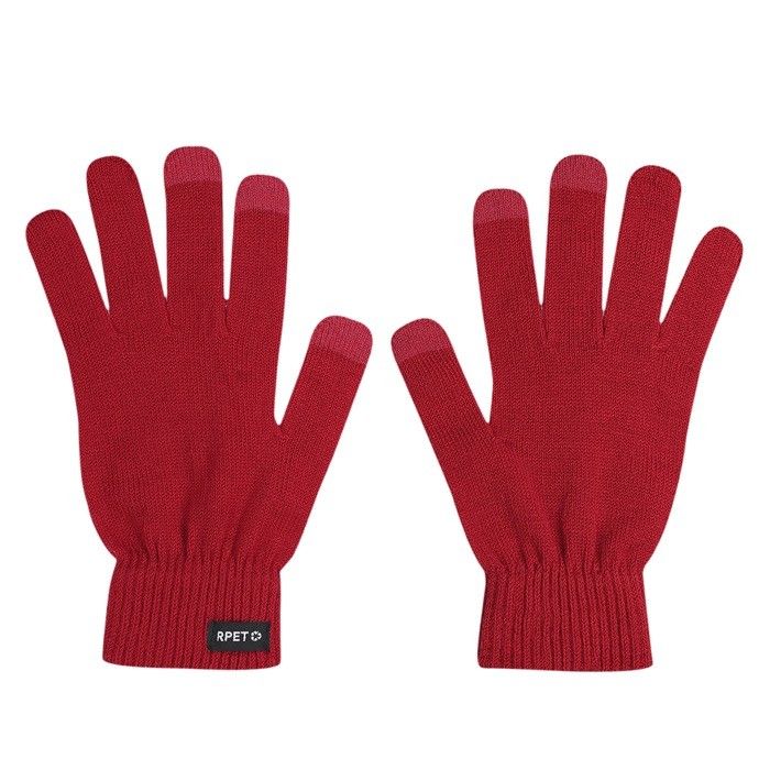 Gants tactiles pour adultes en doux polyester RPET, taille unique