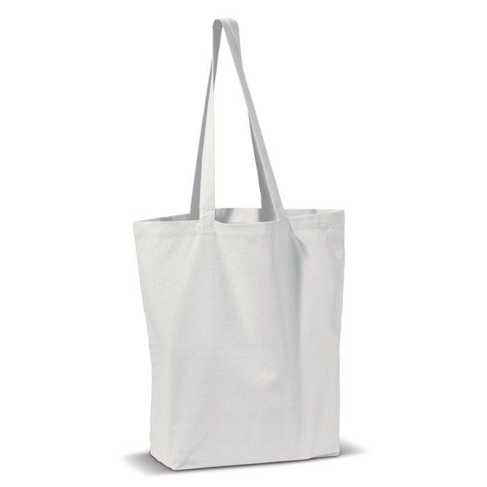 Sac en coton canvas, longues anses, plusieurs couleurs, 250 g/m²