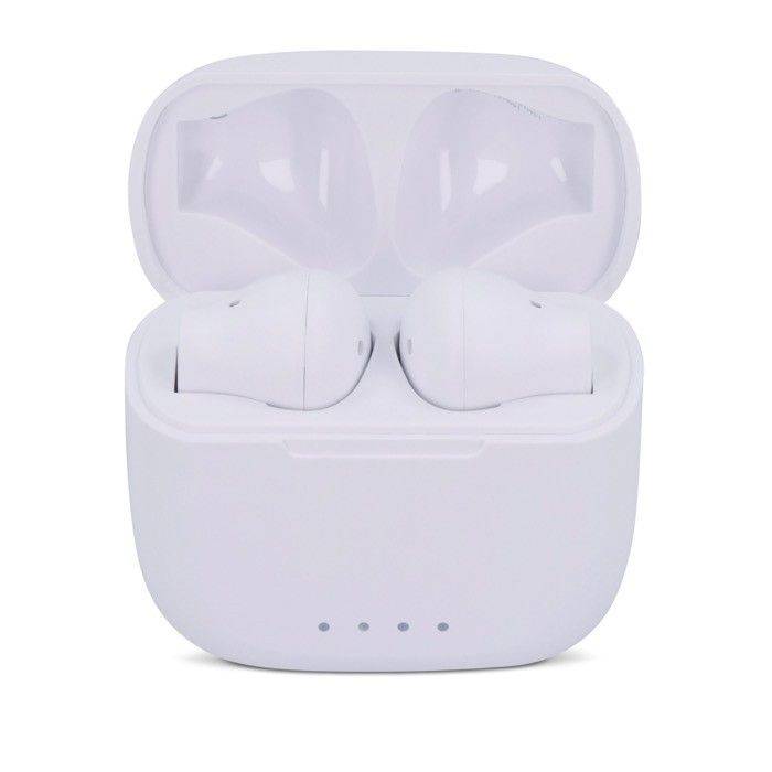 Écouteurs sans fil ergonomiques dans un étui personnalisable