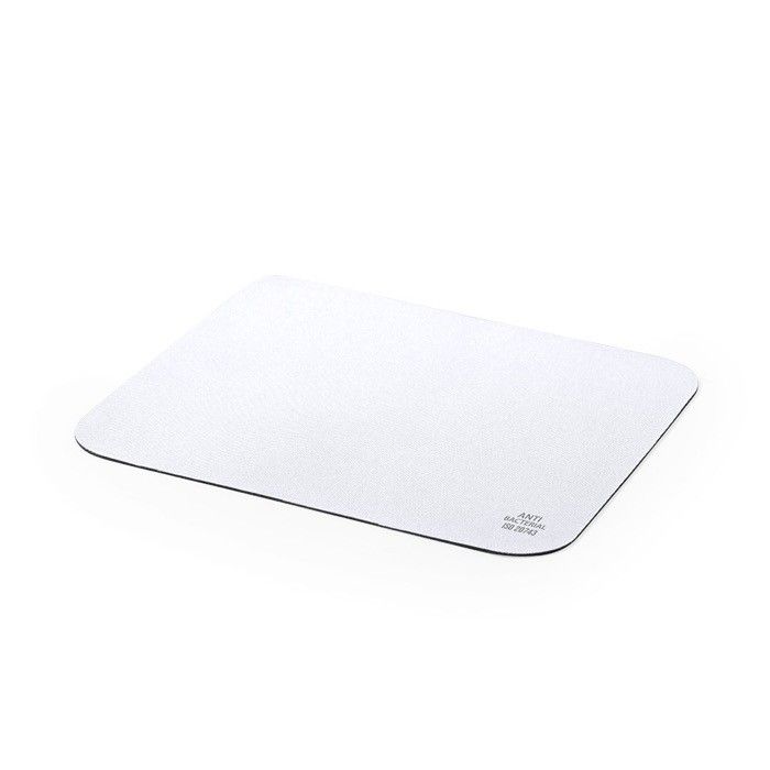 Tapis de souris blanc rectangulaire antibactérien