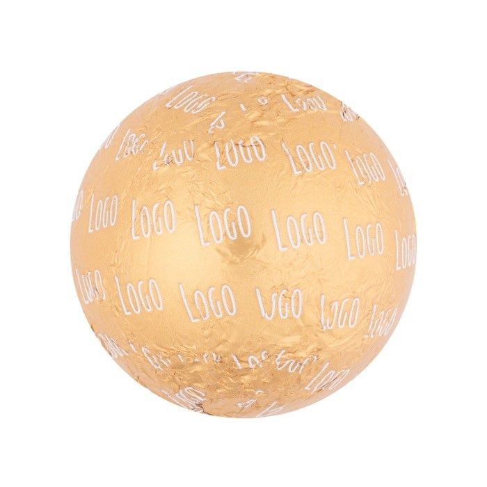 Chocolat en forme de boule avec emballage individuel avec logo 30g vue principale