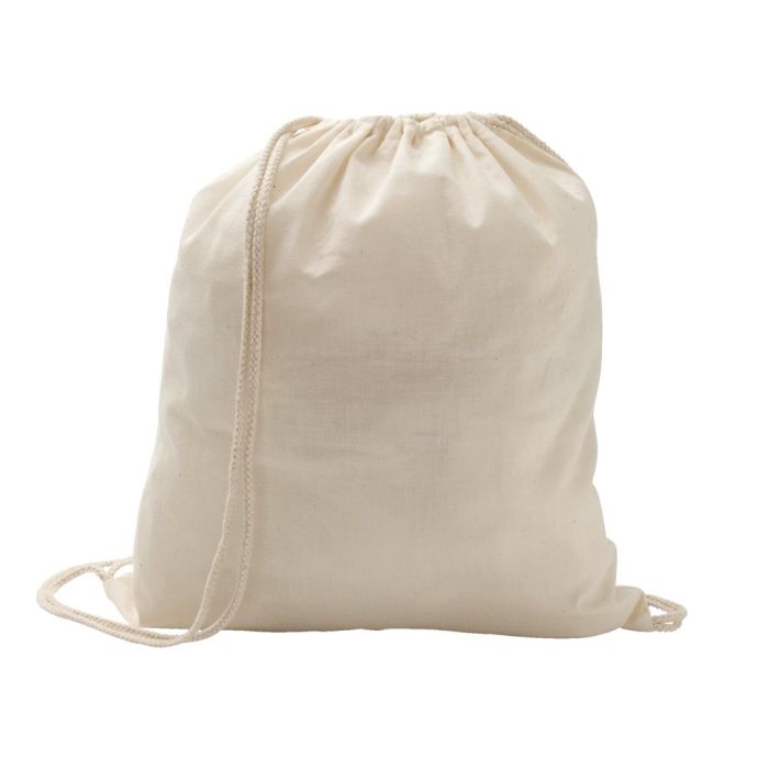 Sac à dos à cordon personnalisé en coton 100 g/m² Eco