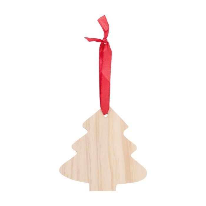 Décoration de Noël en forme d'arbre couleur marron première vue