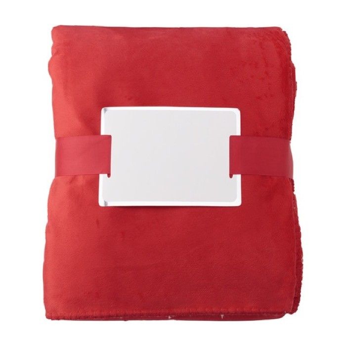 Couverture touché peau de mouton avec zone d'impression