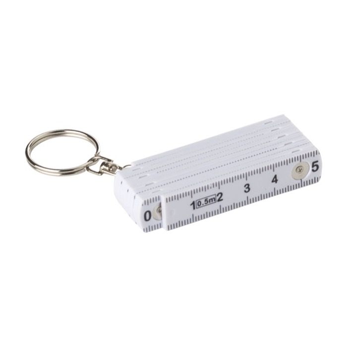 Règle plastique pliable avec mousqueton pour l'utiliser en porte-clés