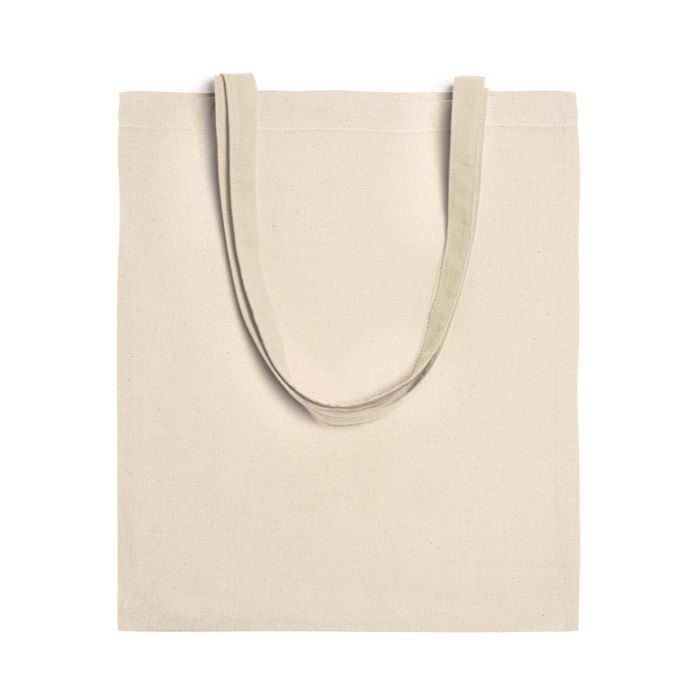Sac en coton naturel avec de longues poignées 140 g/m²