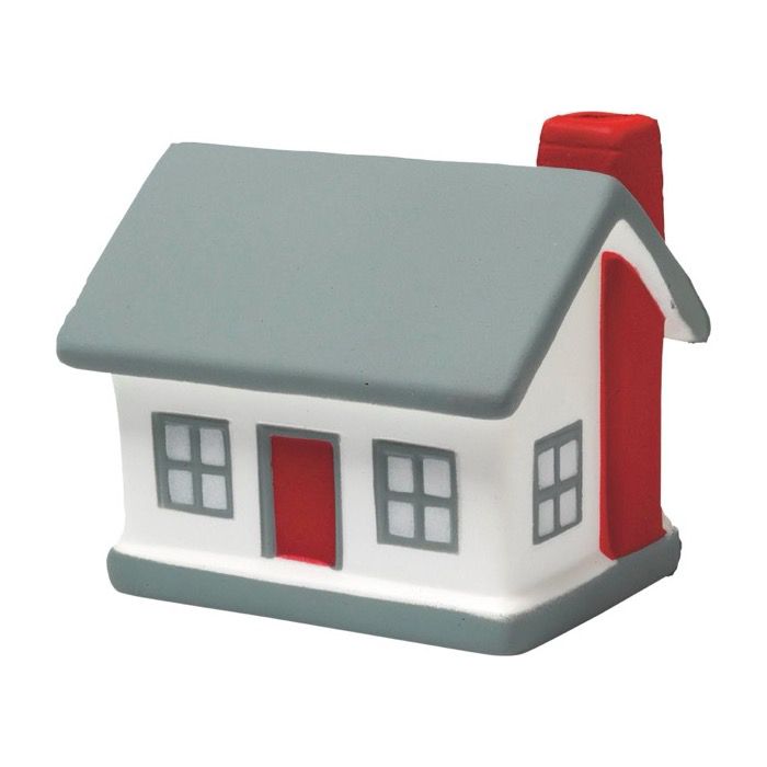 Anti-stress en PU en forme de maison typique à personnaliser