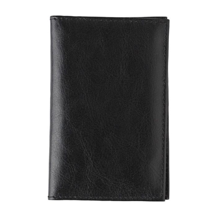 Portefeuille et porte-cartes en cuir de chèvre avec 3 compartiments