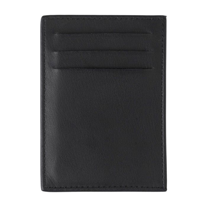 Porte-cartes en cuir avec 3 poches latérales et une principale