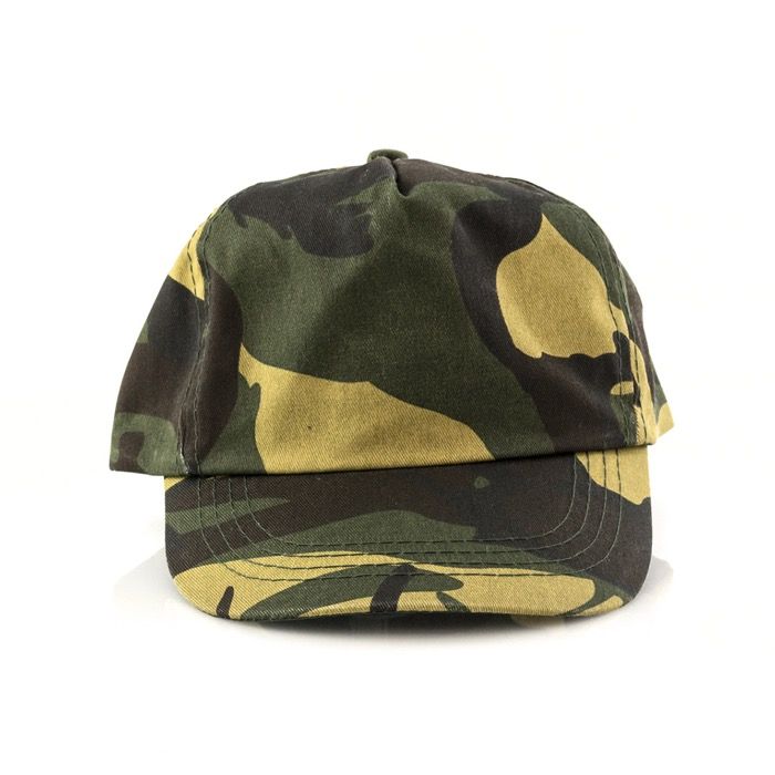 Casquette 5 panneaux en coton et polyester avec design camouflage