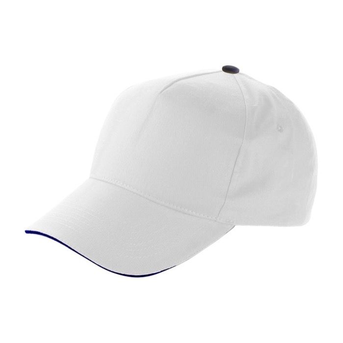 Casquettes 5 panneaux en coton avec fermeture velcro ClearLine