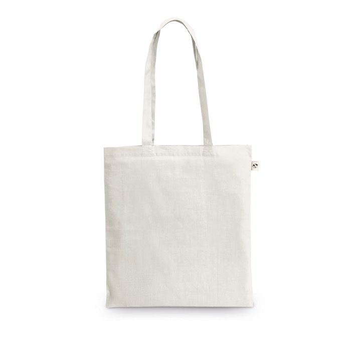 Sac de courses en coton recyclé et polyester 150 g/m²