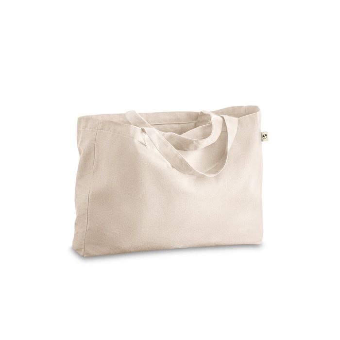 Sac pratique avec coton recyclé à anses longues 280 g/m²