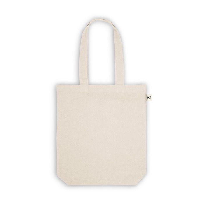 Sac polyvalent avec coton recyclé à anses longues 220 g/m²