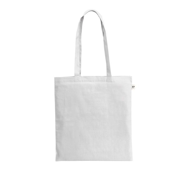Sac de courses en coton biologique avec longues anses 140 g/m²