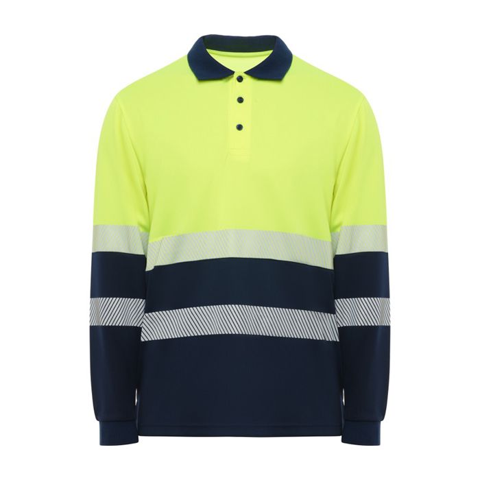 Polo de travail visible à manches longues 170 g/m² Roly Vega LS 