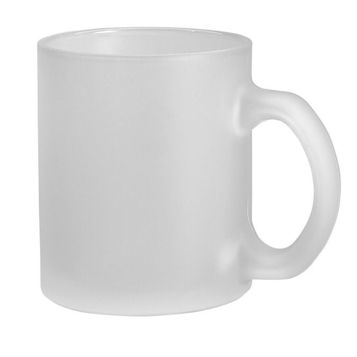 Tasse en verre dépoli avec finition effet givré 340ml