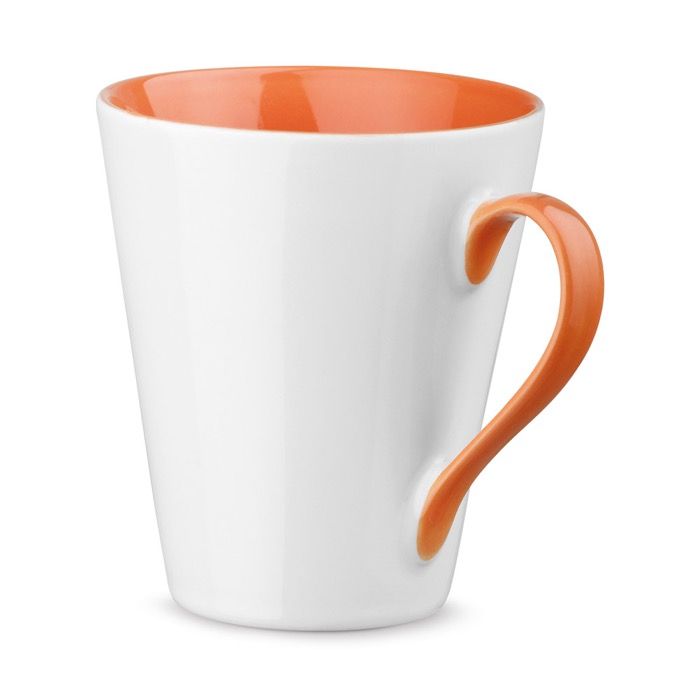 Mug en céramique original, anse et intérieur colorés et 320ml Royal 
