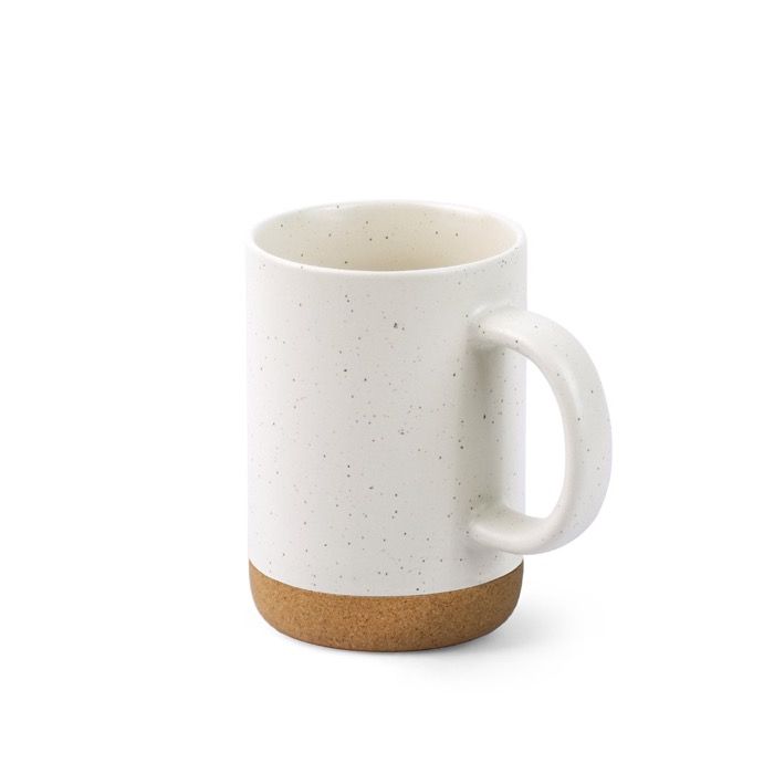 Tasse en céramique avec base en liège amovible et finition mate 320 ml