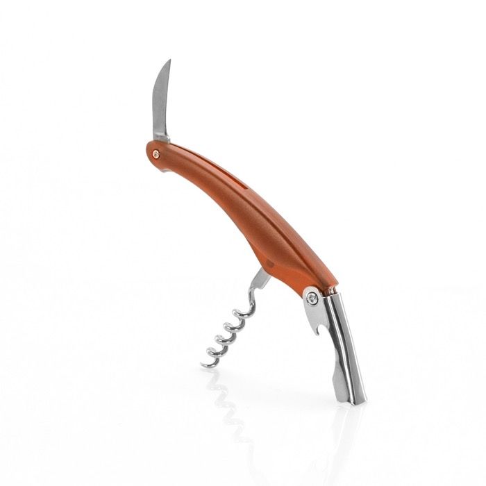 Tire-bouchon en acier inoxydable avec décapsuleur et coupe-capsule