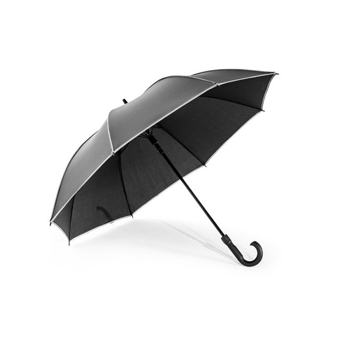 Parapluie recyclé 68 cm en polyester avec détails réfléchissants Ø120