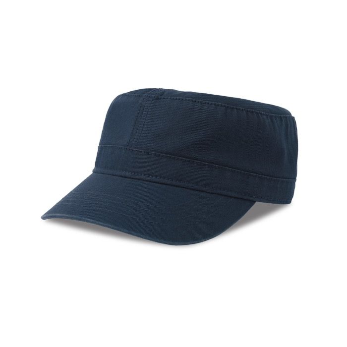 Casquette militaire à bord semi-courbé en coton écologique, 280 g/m²