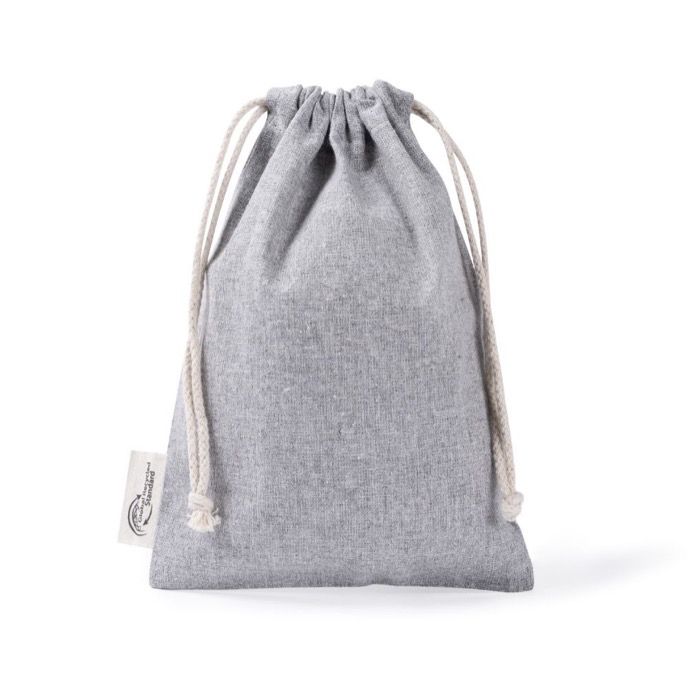 Sac en coton et polyester recyclé avec fermeture à cordons 120 g/m2