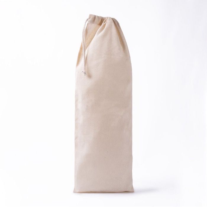 Sac pour baguette en coton recyclé avec fermeture à cordon