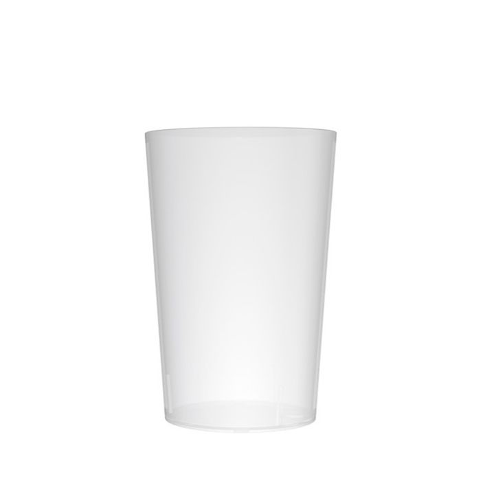 Gobelet en plastique translucide réutilisable et résistant de 400 ml vue principale