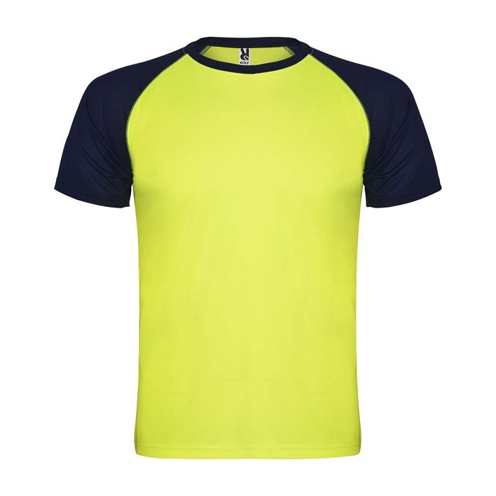 T-shirt de sport pour enfant bicolore 140 g/m² Roly Indianapolis