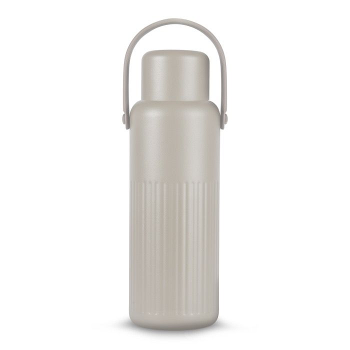 Thermos en acier inoxydable recyclé avec bouchon servant de tasse 1L