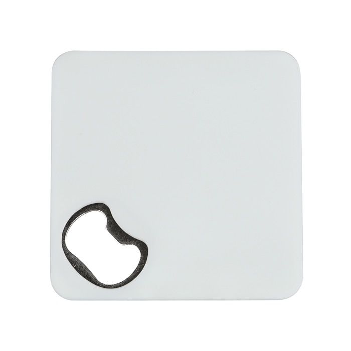 Sous-verre avec base antidérapante et fonction décapsuleur