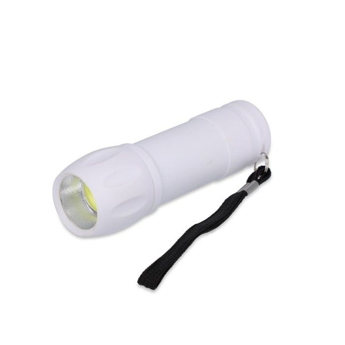 Lampe de poche en plastique recyclé avec plusieurs coloris de lumière