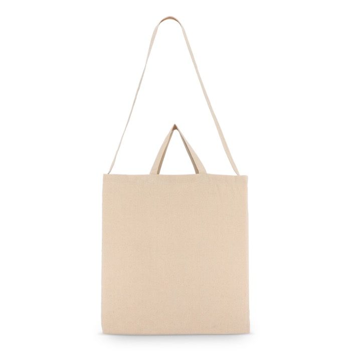 Sac en coton OEKO-TEX couleur naturelle à double anses 220 g/m²
