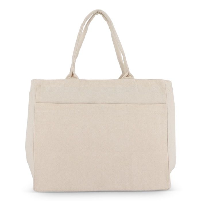 Sac en coton OEKO-TEX avec plusieurs poches 320 g/m²