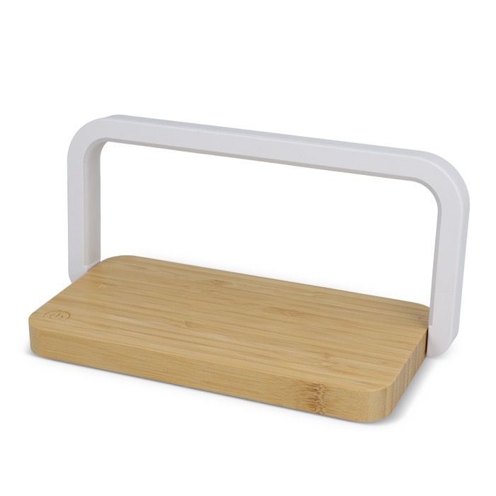 Chargeur sans fil de bureau en bambou avec éclairage 15 W