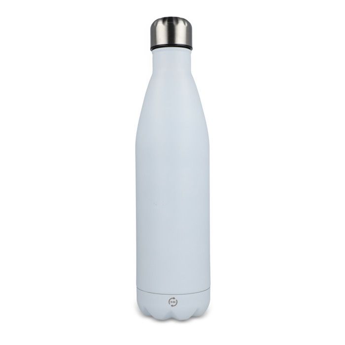 Gourde en acier inoxydable recyclé avec bouchon argenté 750ml