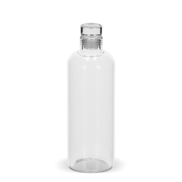 Bouteille en verre borosilicaté avec bouchon flexible en verre 750ml